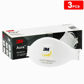 3M Aura 9334CV+ Mouth FACE Masks Dust Particulate Respirator Protective PM2.5 Filter Dust-proof Anti-fog 9334 9332 9322
3M Aura 9334CV+ Mouth FACE Masks Dust Particulate Respirator Protective PM2.5 Filter Dust-proof Anti-fog 9334 9332 9322