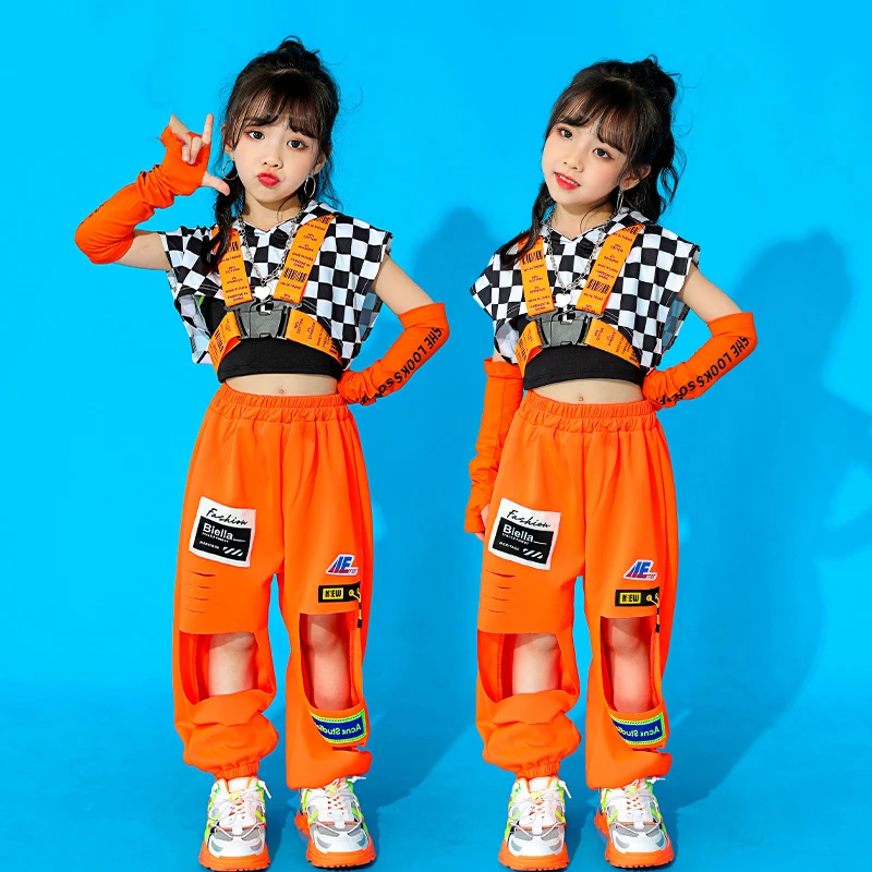 New Loose Hip Hop Dance Costumes For Girls Vest Hoodie Hiphop Pants Suit Jazz Dance Performance Costumes Rave Clothes DQS8413
New Loose Hip Hop Dance Costumes For Girls Vest Hoodie Hiphop Pants Suit Jazz Dance Performance Costumes Rave Clothes DQS8413