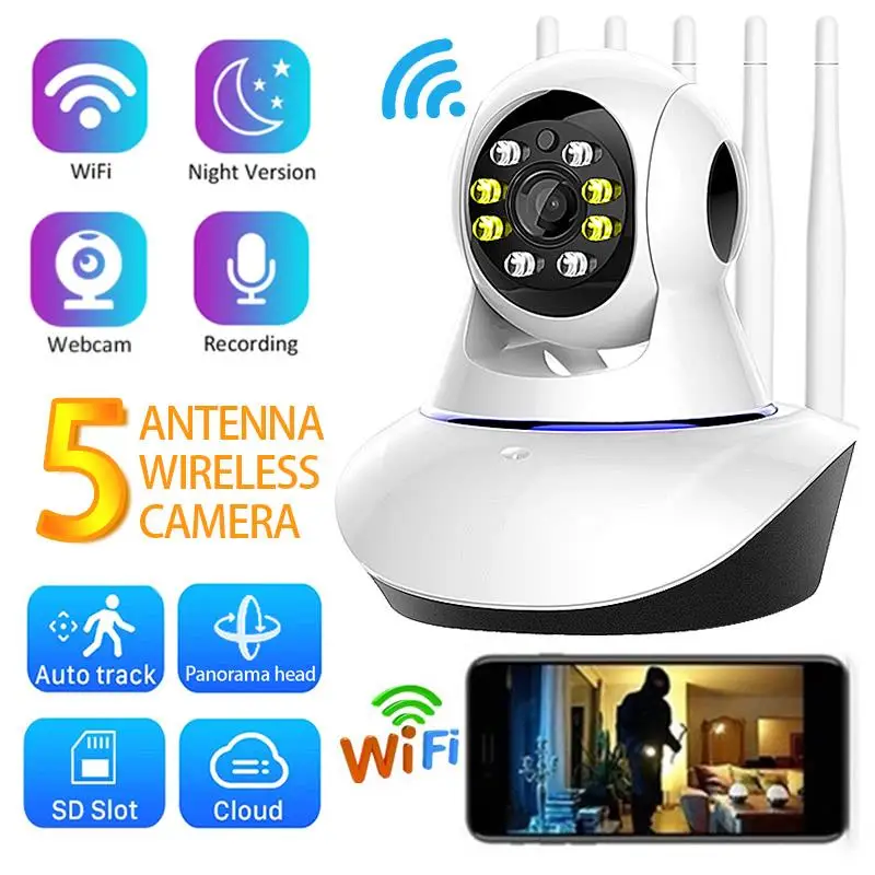 1080P Wireless IP Camera Pan Tilt 2MP Dome Indoor Two Way Audio CCTV Wifi Camera Baby Monitor Video Security Surveillance
1080P Wireless IP Camera Pan Tilt 2MP Dome Indoor Two Way Audio CCTV Wifi Camera Baby Monitor Video Security Surveillance