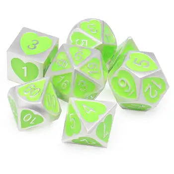 7Pcs/Set Zinc Alloy Polyhedral Dice Role Decor Playing Game Accessories For DND Tabletop RPGs Games Entertainment 3 Colors
7Pcs/Set Zinc Alloy Polyhedral Dice Role Decor Playing Game Accessories For DND Tabletop RPGs Games Entertainment 3 Colors