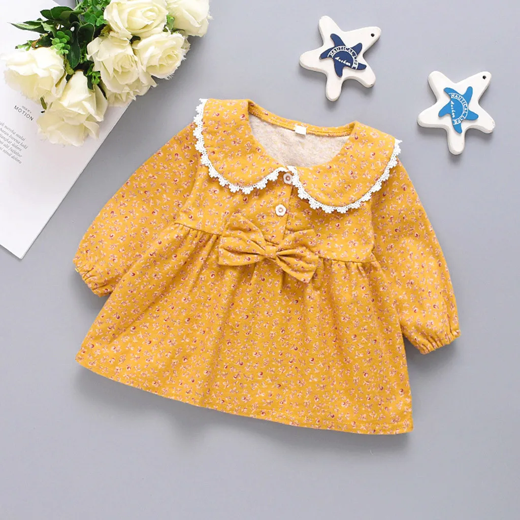 0-3 Years Autumn Newborn Baby Girl Dress Long Sleevs Floral Print Bow Baby Girl Dress Birthday Party Princess Dress Girl Clothes
0-3 Years Autumn Newborn Baby Girl Dress Long Sleevs Floral Print Bow Baby Girl Dress Birthday Party Princess Dress Girl Clothes