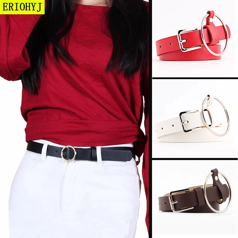 Punk ladies belt imitation leather alloy pin buckle belt new ring button belt casual jeans fashion dress white belt
Punk ladies belt imitation leather alloy pin buckle belt new ring button belt casual jeans fashion dress white belt