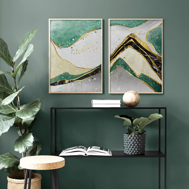 Modern Nordic Abstract Green Golden Mountain Canvas Poster Art Wall Painting For Living Room Bedroom Picture Print Home Decor
Modern Nordic Abstract Green Golden Mountain Canvas Poster Art Wall Painting For Living Room Bedroom Picture Print Home Decor