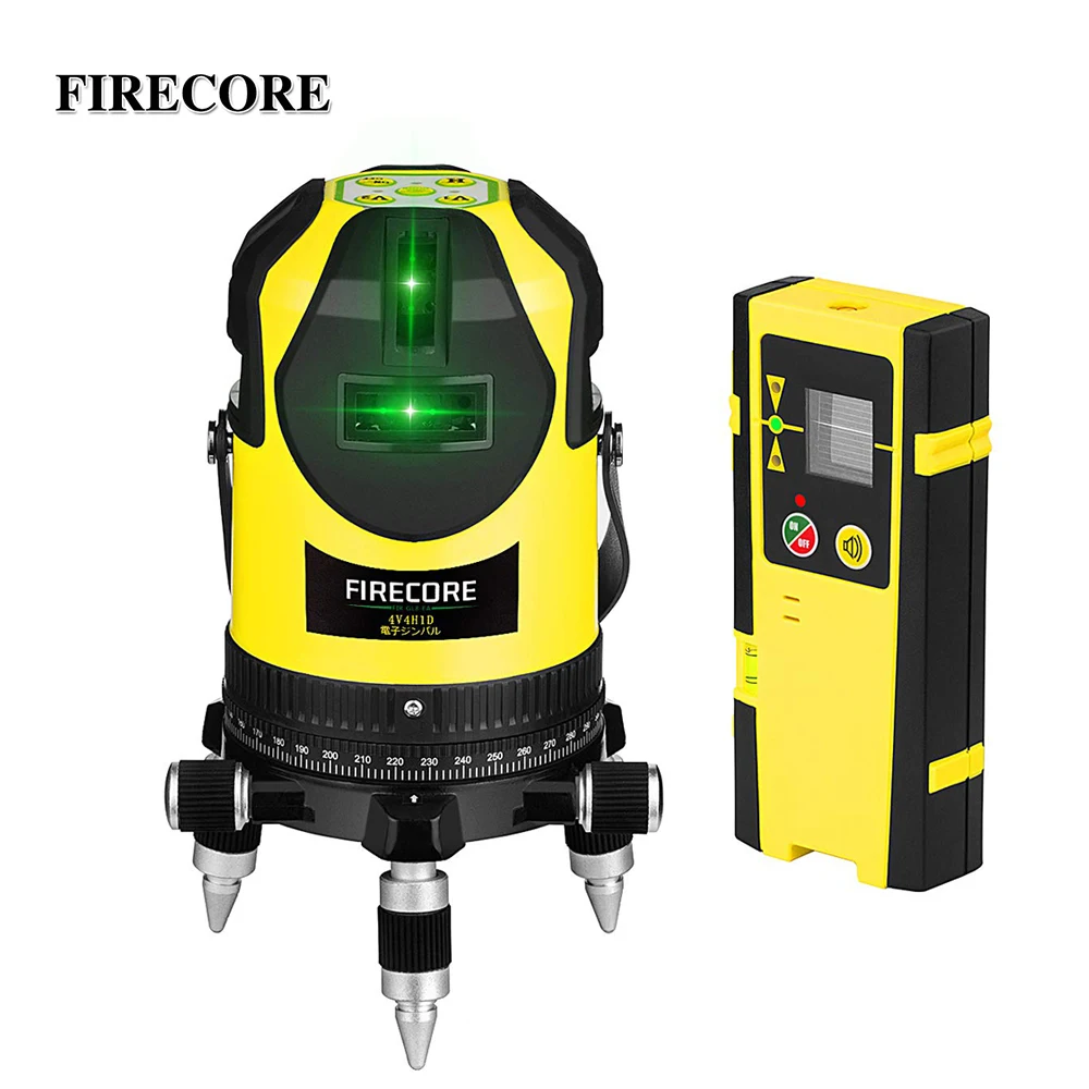 FIRECORE 8Lines Green Laser Level Electronic Self-Leveling 360 Super Powerful Laser Cross Lines with Receiver
FIRECORE 8Lines Green Laser Level Electronic Self-Leveling 360 Super Powerful Laser Cross Lines with Receiver