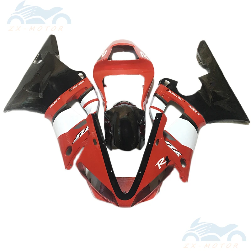 

Free Custom fairing kit For YAMAHA YZF R1 2000 2001 Injection Motorcycle Fairings r1 00 01 Red Black White ZS03