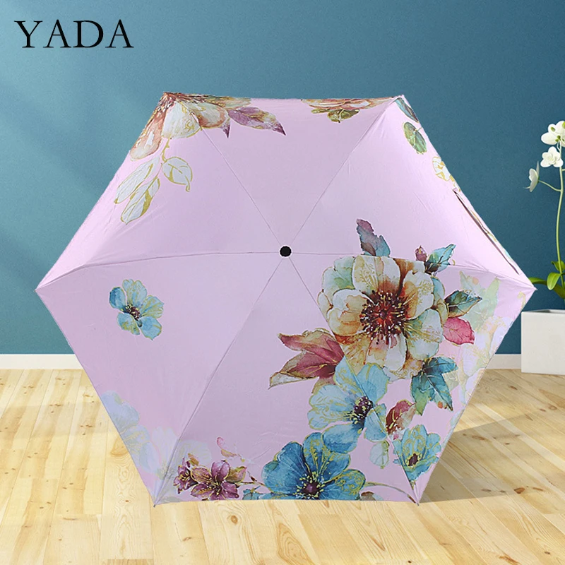 YADA 2020 Ins Flowers Pattern 5-Folding Rainy Mini Pocket Flowers Umbrella For Women Men Anti-UV Small ParasolUmbrellas YD200292
YADA 2020 Ins Flowers Pattern 5-Folding Rainy Mini Pocket Flowers Umbrella For Women Men Anti-UV Small ParasolUmbrellas YD200292