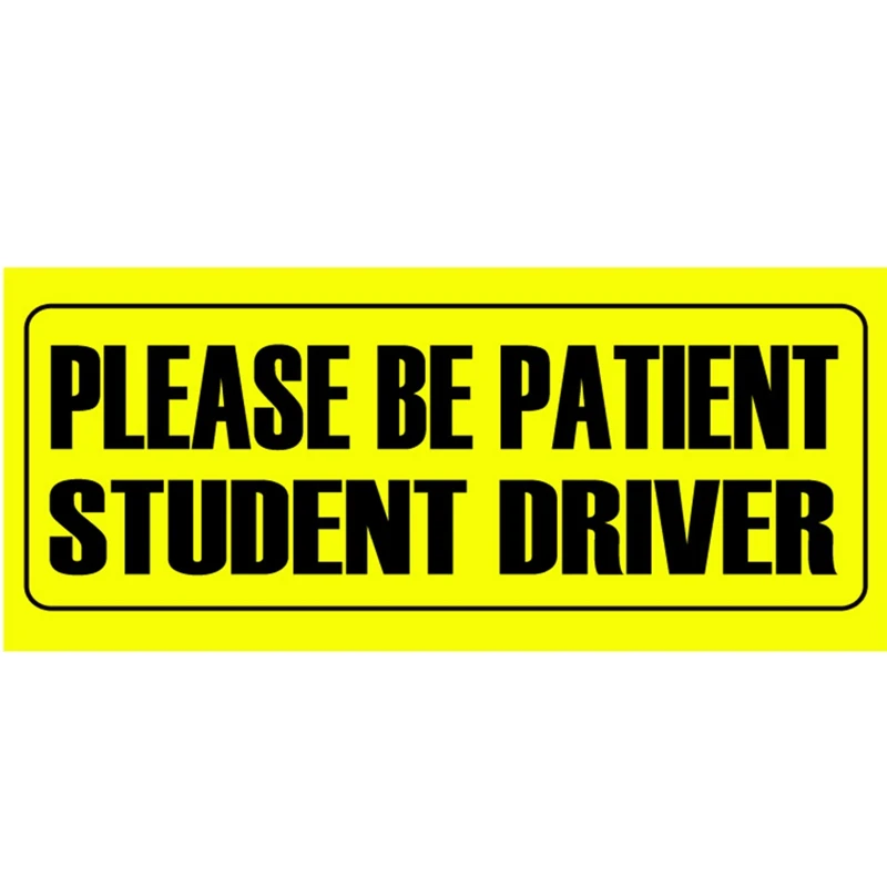 Please Be Patient Student Driver High Quality Reflective Convenient Reusable Vehicle Safety Magnets Car stickers
Please Be Patient Student Driver High Quality Reflective Convenient Reusable Vehicle Safety Magnets Car stickers