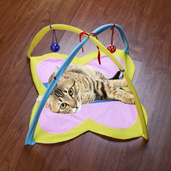 2 in 1 Pet Cat Colorful Bed Soft Cats Tent Bed Cat Exercise Center with Hanging Bells Pet Playing Mat
2 in 1 Pet Cat Colorful Bed Soft Cats Tent Bed Cat Exercise Center with Hanging Bells Pet Playing Mat
