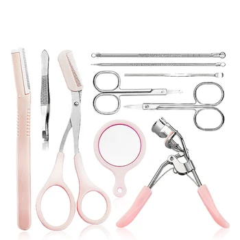 10pcs/set Cosmetic Tool Set Eyebrow Shaving Trimmer Eyebrow Enhancer Drawing Stencils Eye Make Up Tool Kit For Women Make Up
10pcs/set Cosmetic Tool Set Eyebrow Shaving Trimmer Eyebrow Enhancer Drawing Stencils Eye Make Up Tool Kit For Women Make Up