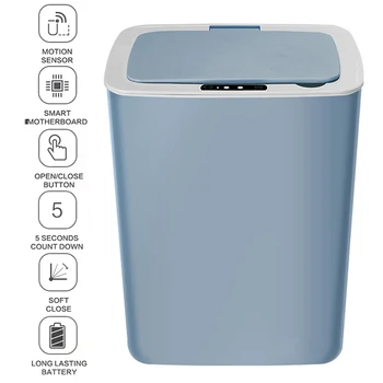 Sensor Automatic Kitchen Rubbish Bin Intelligent induction Trashcan Mute Smart Living Room Garbage Can electronic Waste Bin 
Sensor Automatic Kitchen Rubbish Bin Intelligent induction Trashcan Mute Smart Living Room Garbage Can electronic Waste Bin
