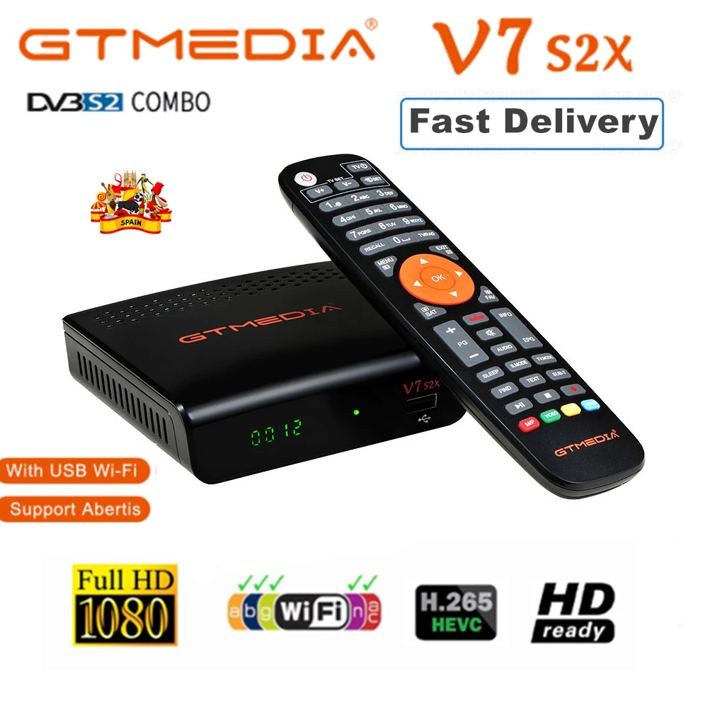 2020 GTMedia V7S2X Satellite Receiver Decoder DVB-S2 S2X with Full PowerVu DRE &Biss update from Freesat V7S HD tv recetor
2020 GTMedia V7S2X Satellite Receiver Decoder DVB-S2 S2X with Full PowerVu DRE &Biss update from Freesat V7S HD tv recetor