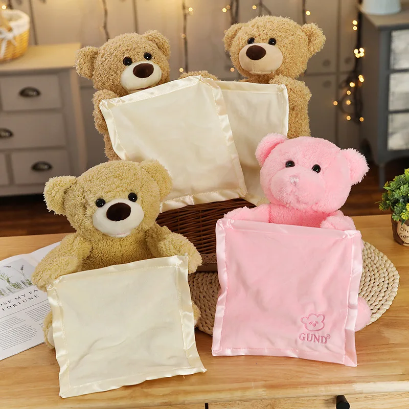 30 см Прекрасный мультфильм Peek Boo Teddy Bear играть в прятки чучело медведя Детская