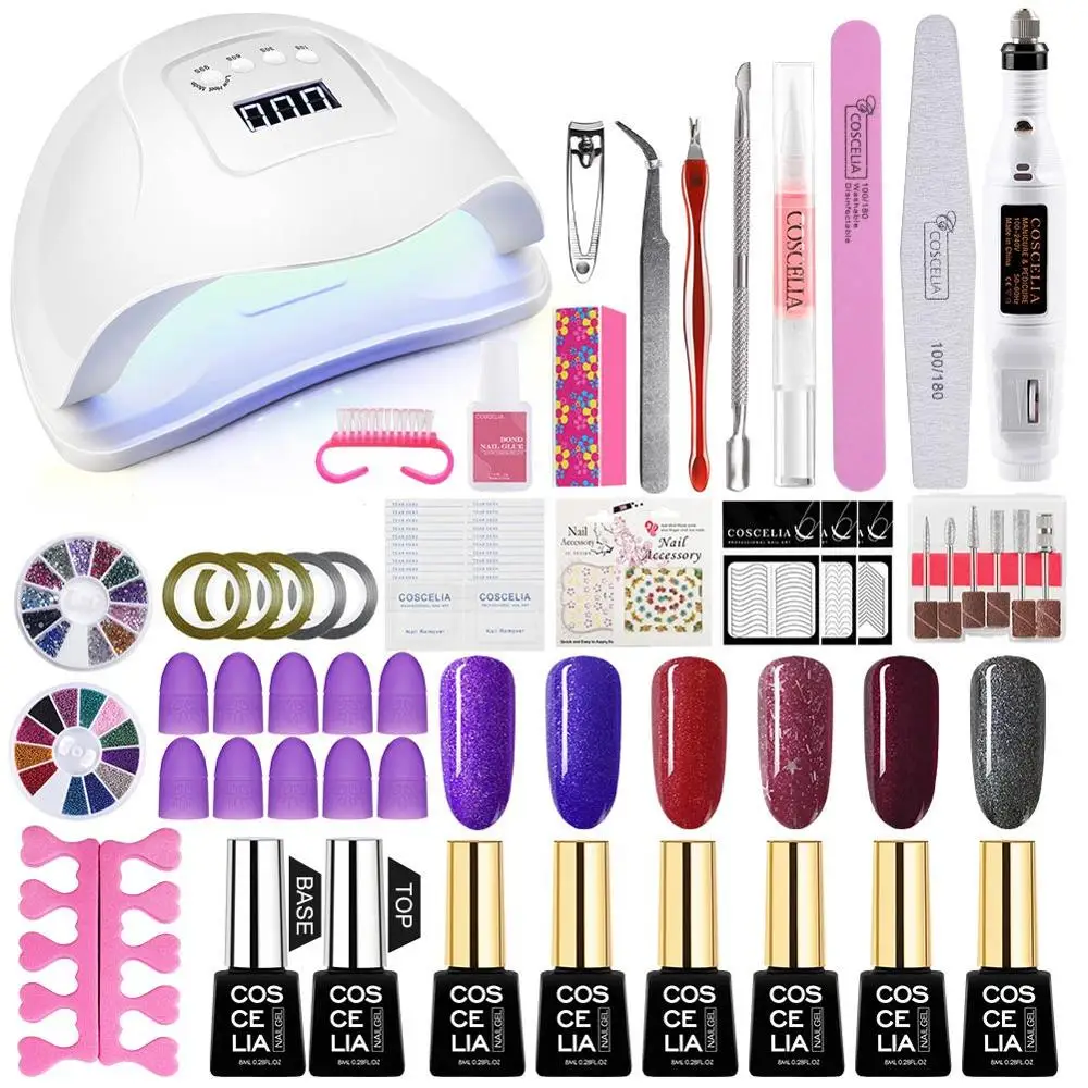 Gel Nail Polish Set Art Manicure Tools Kit UV LED Nail Gel Lamp Dryer 6/10/12 Colors DIY Tools Nail Set Kit Gel Varnish Set
Gel Nail Polish Set Art Manicure Tools Kit UV LED Nail Gel Lamp Dryer 6/10/12 Colors DIY Tools Nail Set Kit Gel Varnish Set