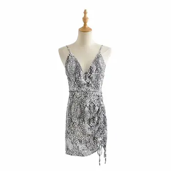 Ms ZC - N404-45 European and American wind new serpentine rope sling dressWomen dress vestidos de verano summer dress 
Ms ZC - N404-45 European and American wind new serpentine rope sling dressWomen dress vestidos de verano summer dress