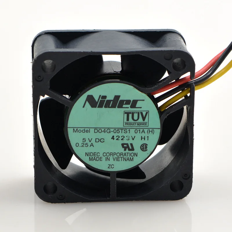 Японский Электрический двухшаровой вентилятор nidec D04G-05TS1 01AH 5V 0.25A 4020 4 cm |