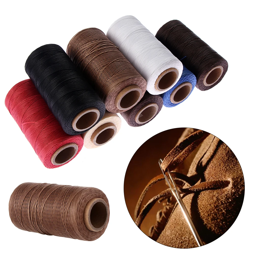 260M/Roll 1mm Sewing Waxed Thread 150D Hand Stitching Cord for Leather Tool DIY Handicraft Leather Home DIY Crafts Supplies
260M/Roll 1mm Sewing Waxed Thread 150D Hand Stitching Cord for Leather Tool DIY Handicraft Leather Home DIY Crafts Supplies