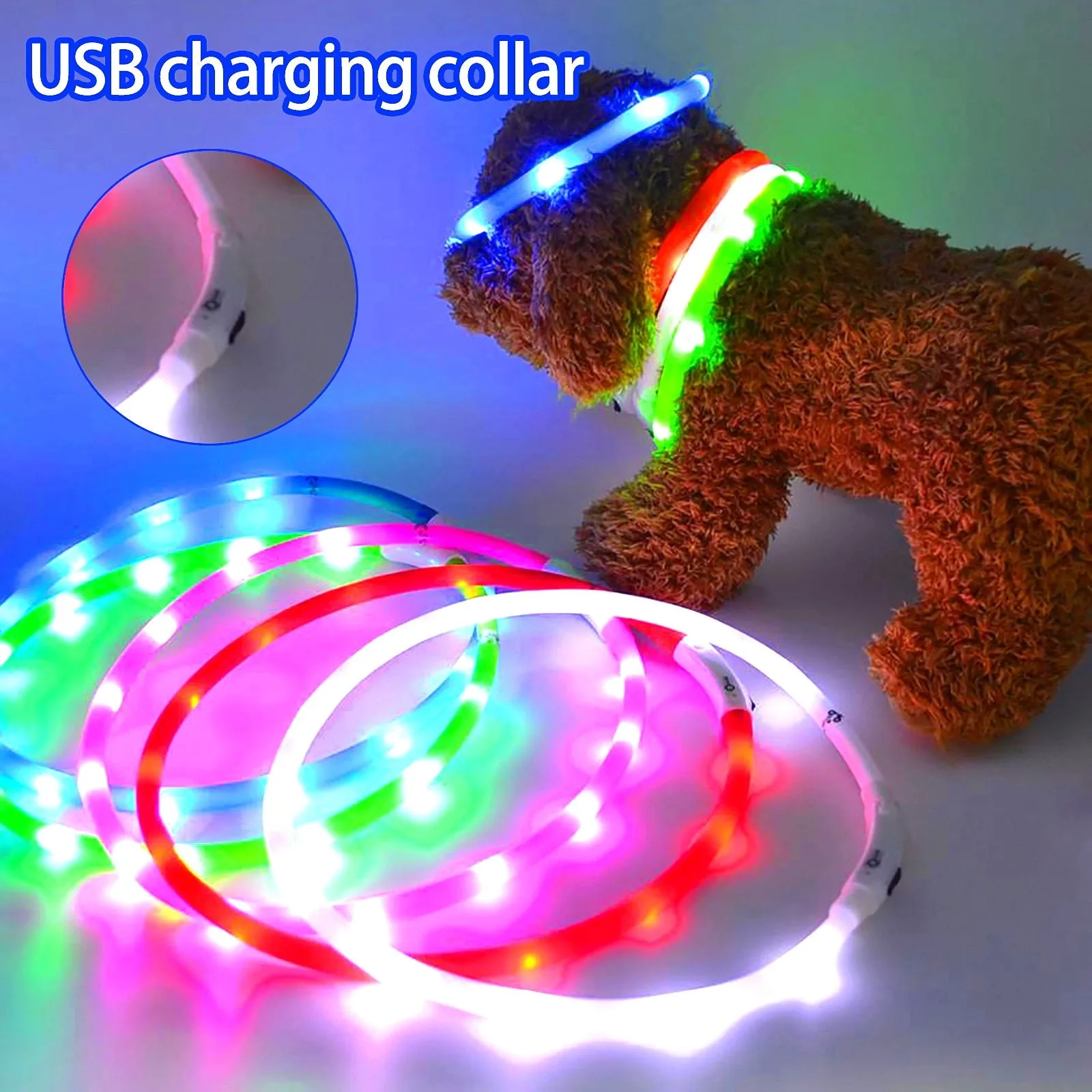 Pet Dog Collar LED Flashing Light-up Collar For Small Medium Large Dogs Multimode Settings Lighting Protection Pet Glow Collar
Pet Dog Collar LED Flashing Light-up Collar For Small Medium Large Dogs Multimode Settings Lighting Protection Pet Glow Collar