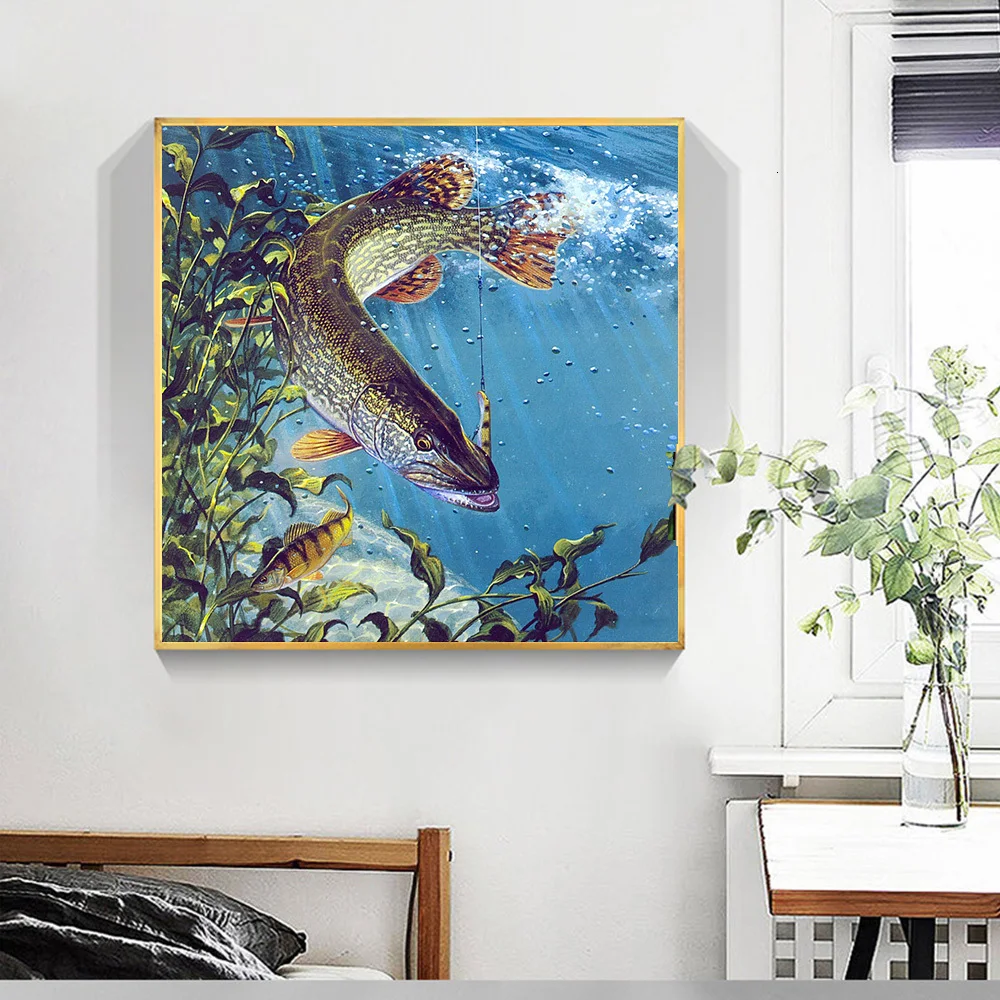 H55bd10dffddf4a16b4acd81fffa8c7ecd Sea Fish 5D Diamond Painting H55bd10dffddf4a16b4acd81fffa8c7ecd
