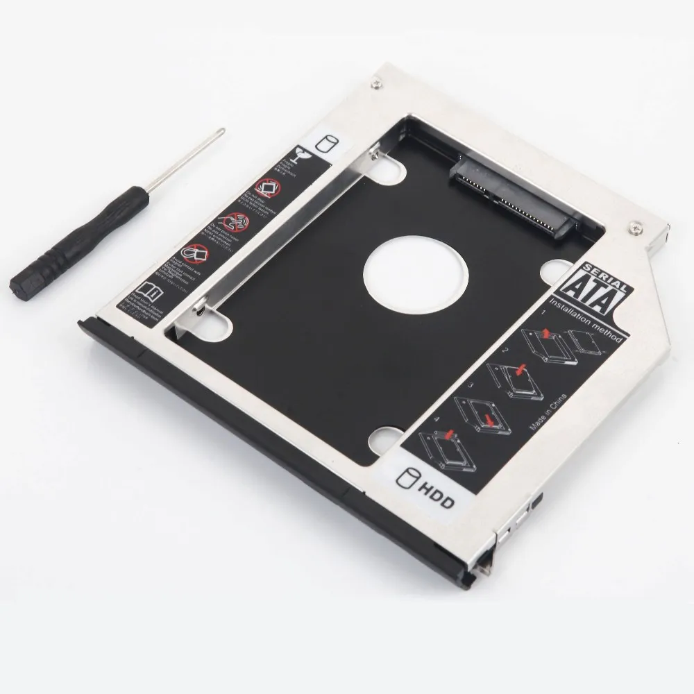 2nd SATA 3.0 2.5" Hard Drive HDD SSD Optical bay Caddy Frame Enclosure for Dell Latitude E6440 E6540 + Dell Precision M2800
2nd SATA 3.0 2.5" Hard Drive HDD SSD Optical bay Caddy Frame Enclosure for Dell Latitude E6440 E6540 + Dell Precision M2800