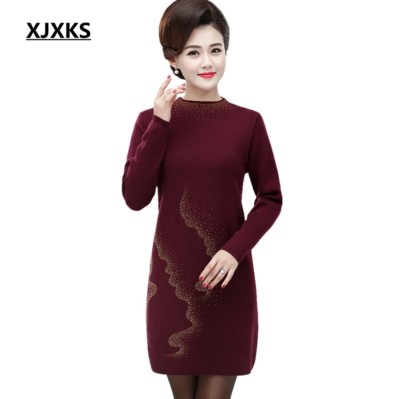 XJXKS New Autumn And Winter Female Warm Sweater Long Sleeve Long Sweater Women Half Turtleneck Thick Casual Long Pullover 
XJXKS New Autumn And Winter Female Warm Sweater Long Sleeve Long Sweater Women Half Turtleneck Thick Casual Long Pullover