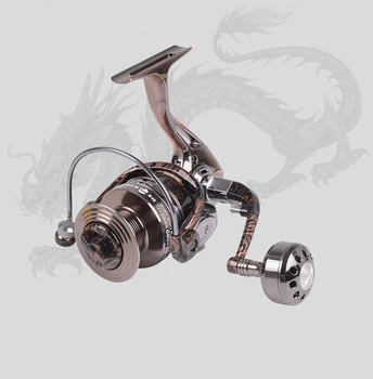 Seamless All Metal Fishing Wheel 5.2:1 Aluminum Alloy Spinning Reel Leopard Pattern Dual Brake System Sea Rod Fishing Reels
Seamless All Metal Fishing Wheel 5.2:1 Aluminum Alloy Spinning Reel Leopard Pattern Dual Brake System Sea Rod Fishing Reels