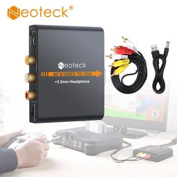 Neoteck S-Video AV to VGA Converter Adapter Upscaler 1080P 720P VGA Converter with 3.5mm Jack Audio for NES SNES N64 Sega VHS
Neoteck S-Video AV to VGA Converter Adapter Upscaler 1080P 720P VGA Converter with 3.5mm Jack Audio for NES SNES N64 Sega VHS