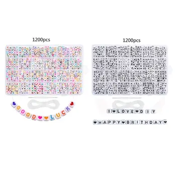 1200PCS Acrylic Letter Beads White Square Cube Letter Beads Alphabet Beads A-Z Bracelet Necklace Beads Jewelry Making 
1200PCS Acrylic Letter Beads White Square Cube Letter Beads Alphabet Beads A-Z Bracelet Necklace Beads Jewelry Making