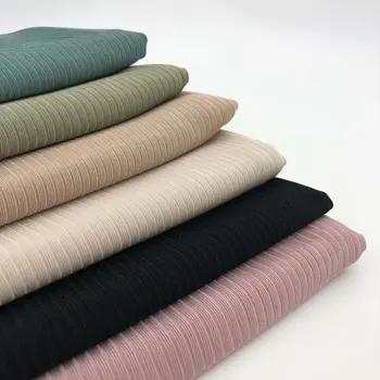 Wide 59" Summer Ice Silk Side 4-Way Stretch Rib Knit Fabric Spandex Rayon Material Pit Stripe Dress Wide Leg Pants Fabric
Wide 59" Summer Ice Silk Side 4-Way Stretch Rib Knit Fabric Spandex Rayon Material Pit Stripe Dress Wide Leg Pants Fabric