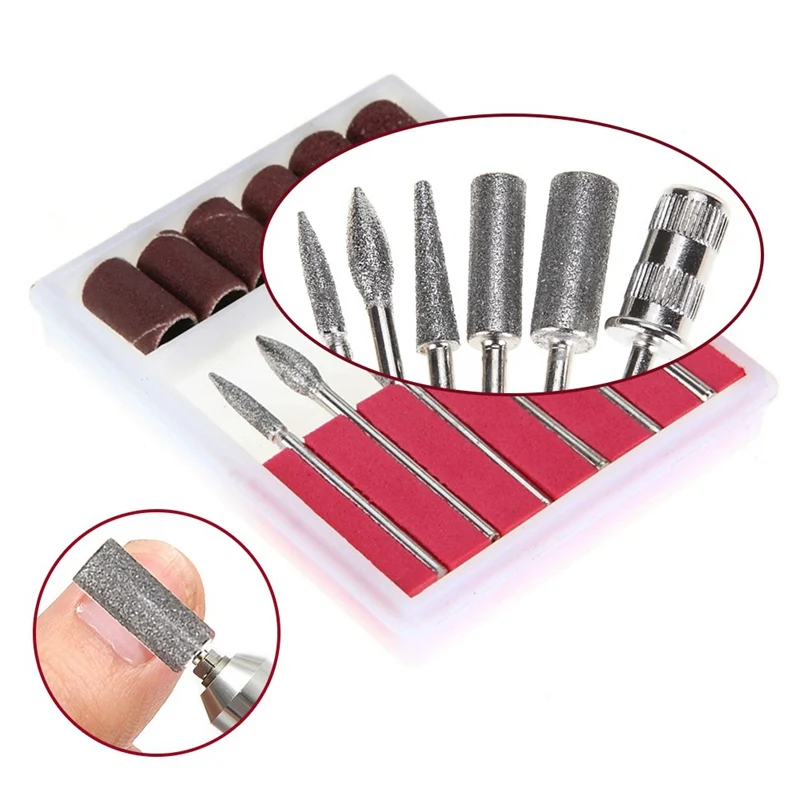6pcs/set Diamond Rotate Nail Drill Bits Electric Nail File Cuticle Cutter Tips Clean Burr Sander Manicure Sanding Bands New
6pcs/set Diamond Rotate Nail Drill Bits Electric Nail File Cuticle Cutter Tips Clean Burr Sander Manicure Sanding Bands New