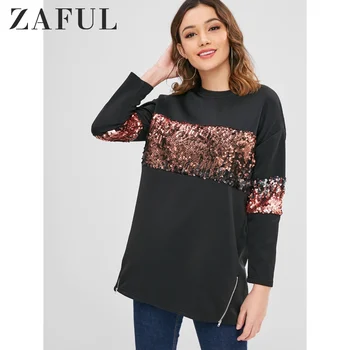 ZAFUL Women'S Sweatshirts Hoodies Sequined Tunic Pullover Sweatshirt Slim Fit Sport Tops Zipped Full Sleeve Female Long Hoodies
ZAFUL Women'S Sweatshirts Hoodies Sequined Tunic Pullover Sweatshirt Slim Fit Sport Tops Zipped Full Sleeve Female Long Hoodies