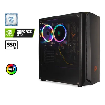 System unit e2e4 Pro Gamer Might, Intel Core i3 9100, 8Gb, 240Gb SSD, 1Tb HDD, GeForce GTX 1650, DOS