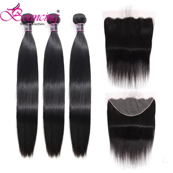 Bouncing 36 38 40 Long Inch Straight Bundles with Closure 13*4 13*6 Transparent Swiss Lace Human Remy Hair Bundles With Frontal
Bouncing 36 38 40 Long Inch Straight Bundles with Closure 13*4 13*6 Transparent Swiss Lace Human Remy Hair Bundles With Frontal