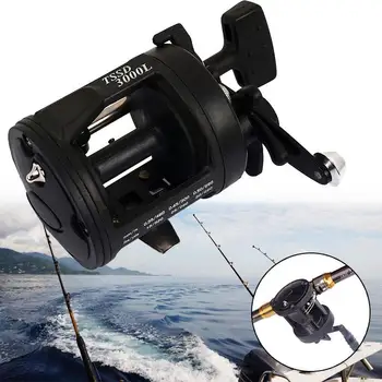 Trolling Reel Sea Fishing Sea Drum Wheel Boat Fishing Reel Metal Rocker Black Plastic Spool Gear Dripping Wheel Practical
Trolling Reel Sea Fishing Sea Drum Wheel Boat Fishing Reel Metal Rocker Black Plastic Spool Gear Dripping Wheel Practical