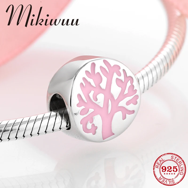 925 Sterling Silver tree Yearning for life Pink Enamel Round beads For Jewelry Making Fit original Pandora charms Bracelet
925 Sterling Silver tree Yearning for life Pink Enamel Round beads For Jewelry Making Fit original Pandora charms Bracelet