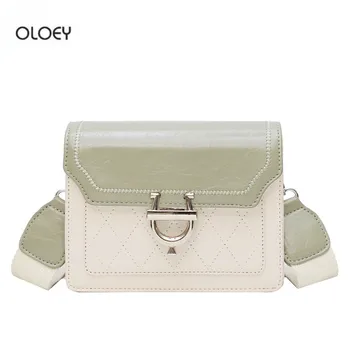 OLOEY Women's new contrast color square bag Joker casual wide shoulder strap shoulder bag Fashion lock buckle Messenger bag
OLOEY Women's new contrast color square bag Joker casual wide shoulder strap shoulder bag Fashion lock buckle Messenger bag