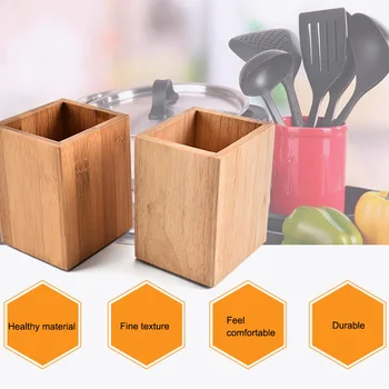 Kitchen Chopsticks Stand Bamboo Tableware Drying Container Storage Bucket Cutlery Organizer for Restaurant
Kitchen Chopsticks Stand Bamboo Tableware Drying Container Storage Bucket Cutlery Organizer for Restaurant