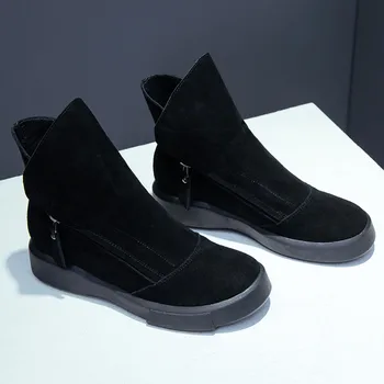 Women's natural suede leather double zip autumn ankle boots warm plush female comfortable short booties high quality shoes women
Women's natural suede leather double zip autumn ankle boots warm plush female comfortable short booties high quality shoes women