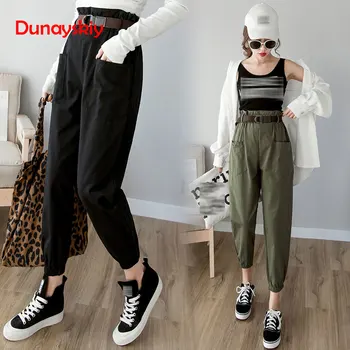 Women Harem Pant 2020 Spring Summer Fashion Female Pants Solid Color High Waist Loose Trousers Streetwear Black Green Khaki
Women Harem Pant 2020 Spring Summer Fashion Female Pants Solid Color High Waist Loose Trousers Streetwear Black Green Khaki