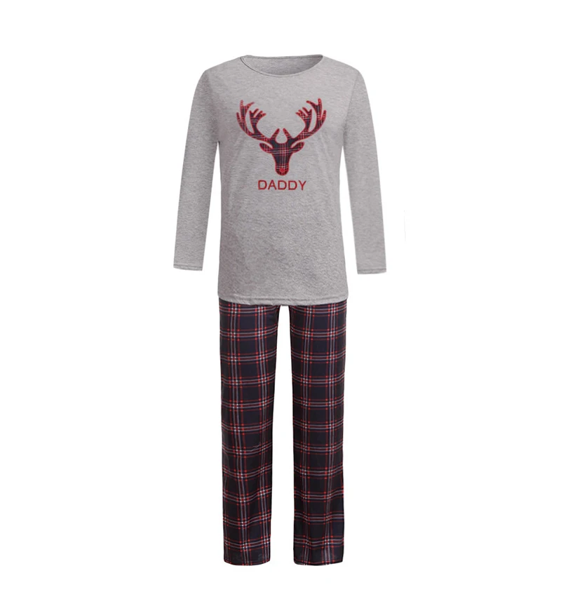Family Matching Deer Christmas Pajamas Sets 2019 New Hot Mum Dad Kids Baby Sleepwear Nightwear Homewear Family Matching Pjs Suit_05.jpg