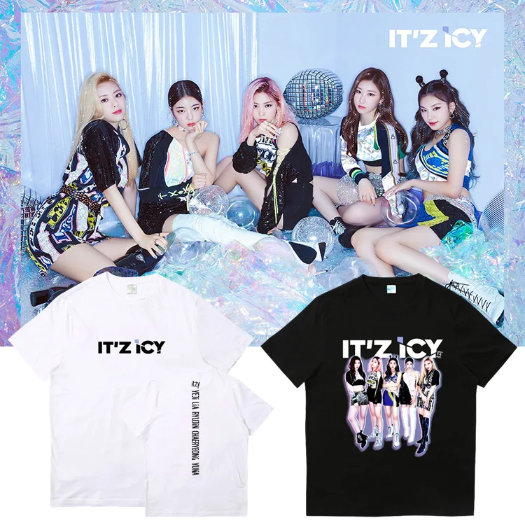 ITZY combination album IT'z ICY surrounding summer loose clothes Kpop short-sleeved Round Collar printing men and women T-shirt
ITZY combination album IT'z ICY surrounding summer loose clothes Kpop short-sleeved Round Collar printing men and women T-shirt