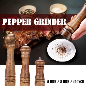 5" 8" 10" Manual Pepper Grinder Oak Wood Salt And Pepper Mill Multi-purpose Cruet Kitchen Tool With Ceramic Grinder
5" 8" 10" Manual Pepper Grinder Oak Wood Salt And Pepper Mill Multi-purpose Cruet Kitchen Tool With Ceramic Grinder