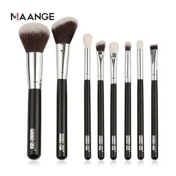 

MAANGE 8 Pcs Makeup Brushes Set Foundation Powder Blending Blush Eyeshadow Concealer Lip Eye Make Up Brush Cosmetics Beauty Tool