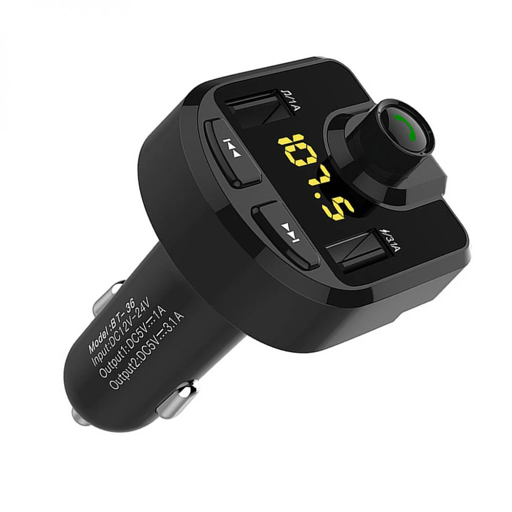 Bluetooth Car FM Transmitter Wireless Radio Adapter USB Charger Mp3 Player 2 USB Charger FM Modulator Car Accessories gagets
Bluetooth Car FM Transmitter Wireless Radio Adapter USB Charger Mp3 Player 2 USB Charger FM Modulator Car Accessories gagets