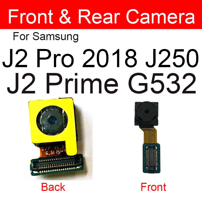 Модуль фронтальной и задней камеры для Samsung Galaxy J2 Prime G532 основной большой лицевой