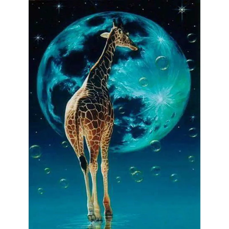 5D DIY Diamond Painting Giraffe Moon Full Square Round Diamond Embroidery Bubble Mosaic Rhinestones Living Room Decor
5D DIY Diamond Painting Giraffe Moon Full Square Round Diamond Embroidery Bubble Mosaic Rhinestones Living Room Decor