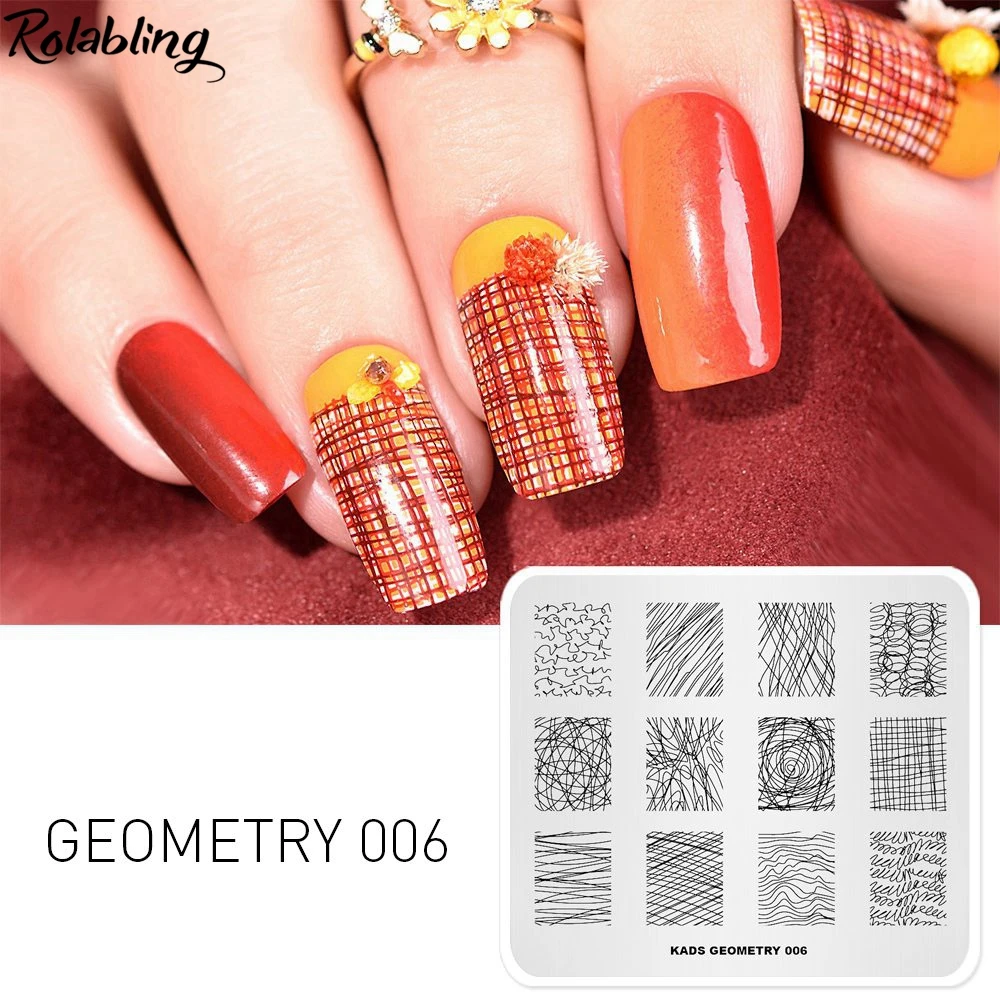 New Nail Art Stamping Plates Letters Design 3D Geometry Series Manicure Stamping Templates Professional Stamper Stencil Nail Art
New Nail Art Stamping Plates Letters Design 3D Geometry Series Manicure Stamping Templates Professional Stamper Stencil Nail Art
