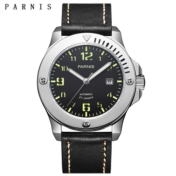Parnis 44mm Mechanical Men's Watches 100m Waterproof Luminous Automatic Movement Luxury Sapphire Crystal Calendar Men Watch
Parnis 44mm Mechanical Men's Watches 100m Waterproof Luminous Automatic Movement Luxury Sapphire Crystal Calendar Men Watch
