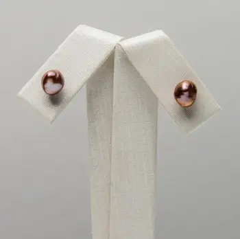 6-6.5mm Natural Purple Keshi Pearl Butterfly Stud Earrings 925 Sterling Silver
6-6.5mm Natural Purple Keshi Pearl Butterfly Stud Earrings 925 Sterling Silver