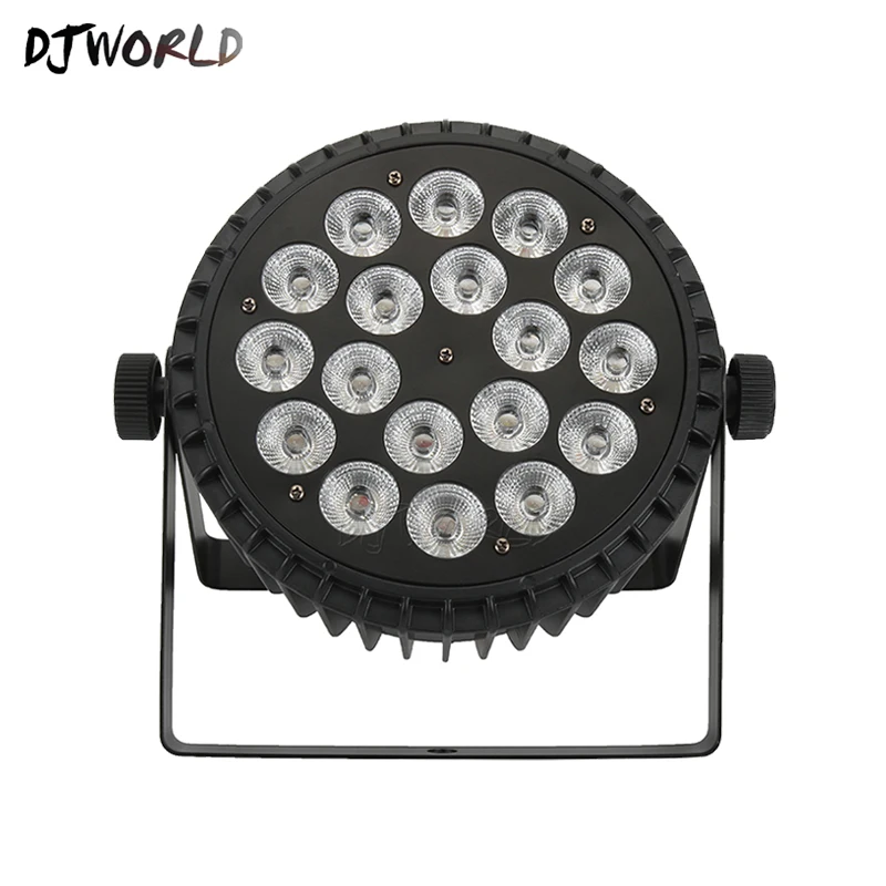Корпус из алюминиевого сплава 18x18 Вт RGBWA + UV 6in1 LED Par Роскошные DMX Led плоские огни Dj