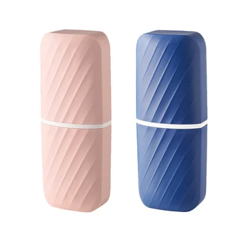 2 Pcs Toothbrush Box Screw Thread Pattern Toothpaste Storage Organizer for Outdoor Camping
2 Pcs Toothbrush Box Screw Thread Pattern Toothpaste Storage Organizer for Outdoor Camping
